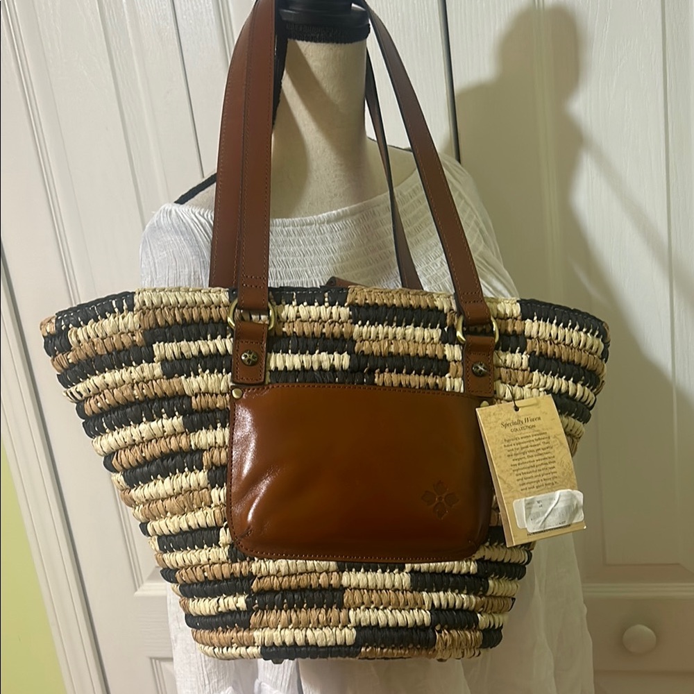 Patricia Nash Tinella Straw Tote Bag